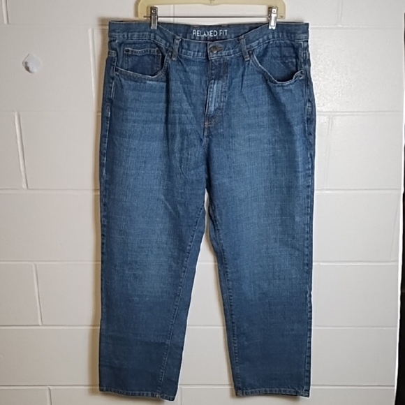 Chaps Blue Relaxed Fit Denim Jeans Everyday Comfort - Picture 2 of 13